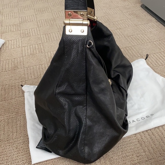 Marc by Marc jacobs perforated black leather hobo - Picture 8 of 12